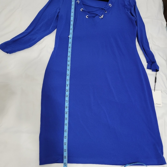 Calvin Klein blue long sleeved dress NWT - Picture 10 of 11